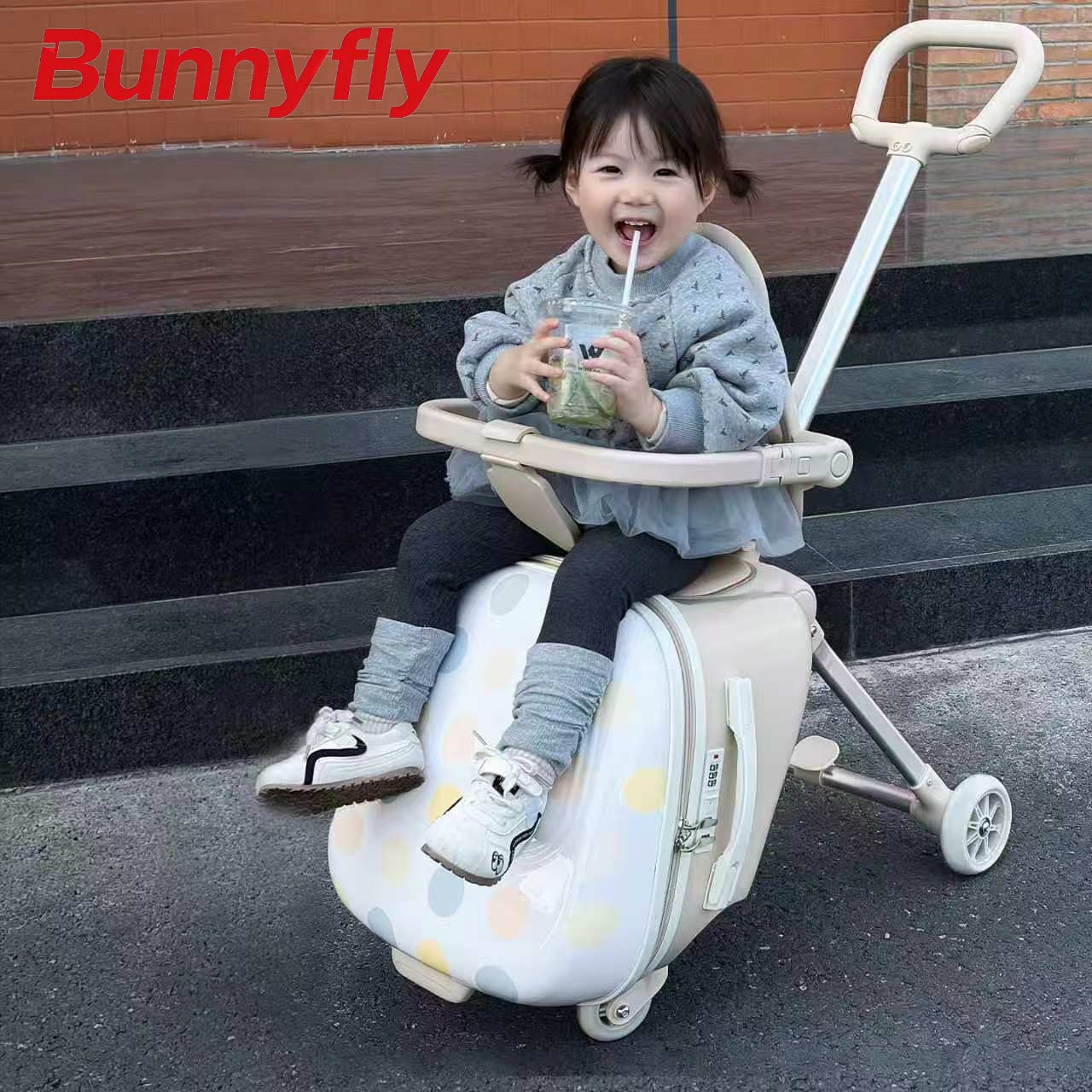 Baby Nursery Trolley - Bunnyfly 20 İnç Çocuk Valizi, Dahili