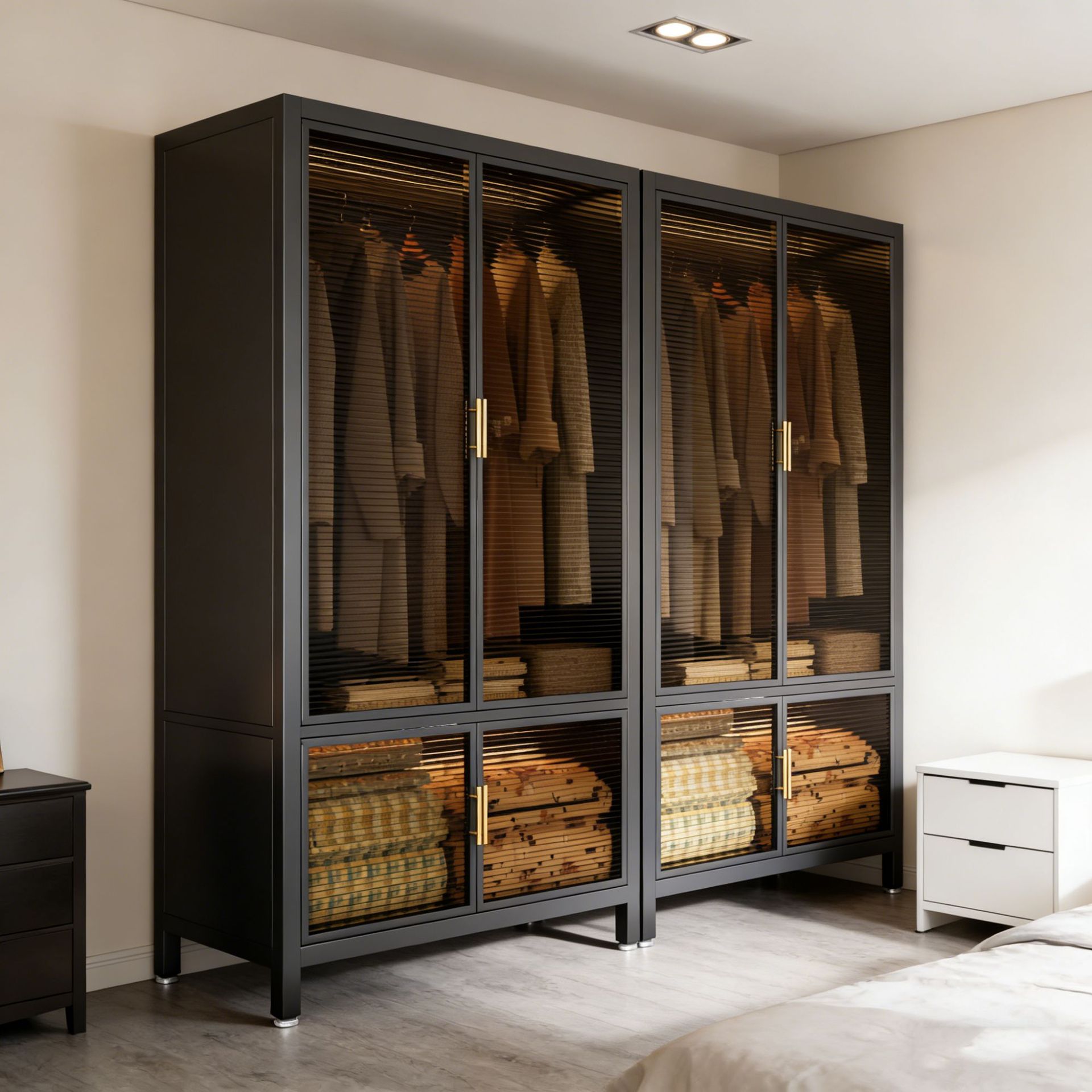 Closet Organizer Baby - Çelik Cam Gardırop Dolap Yatak Odası