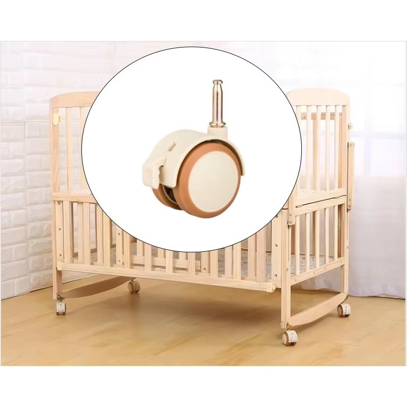 Baby Nursery Trolley - 2/4 adet 2 ''mobilya beşik döner