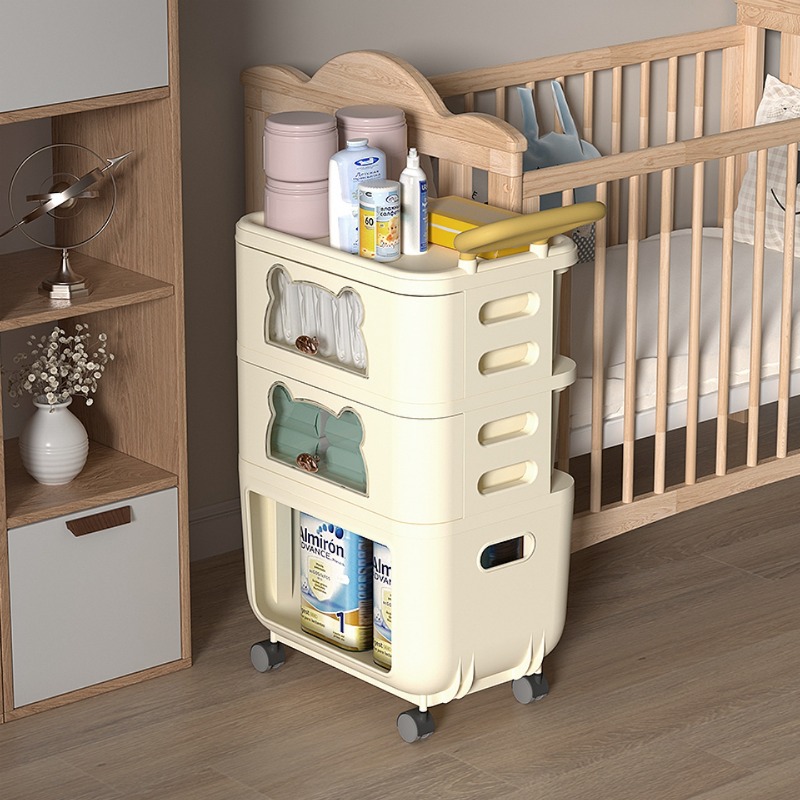 Baby Nursery Utility Cart - Çok Amaçlı Oturma Odası Depolama Düzenleyici