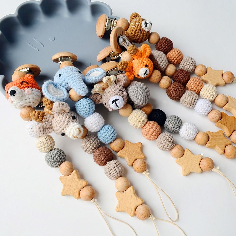 Baby Nursery Hospital - Bebek ahşap emzik klip ahşap tığ