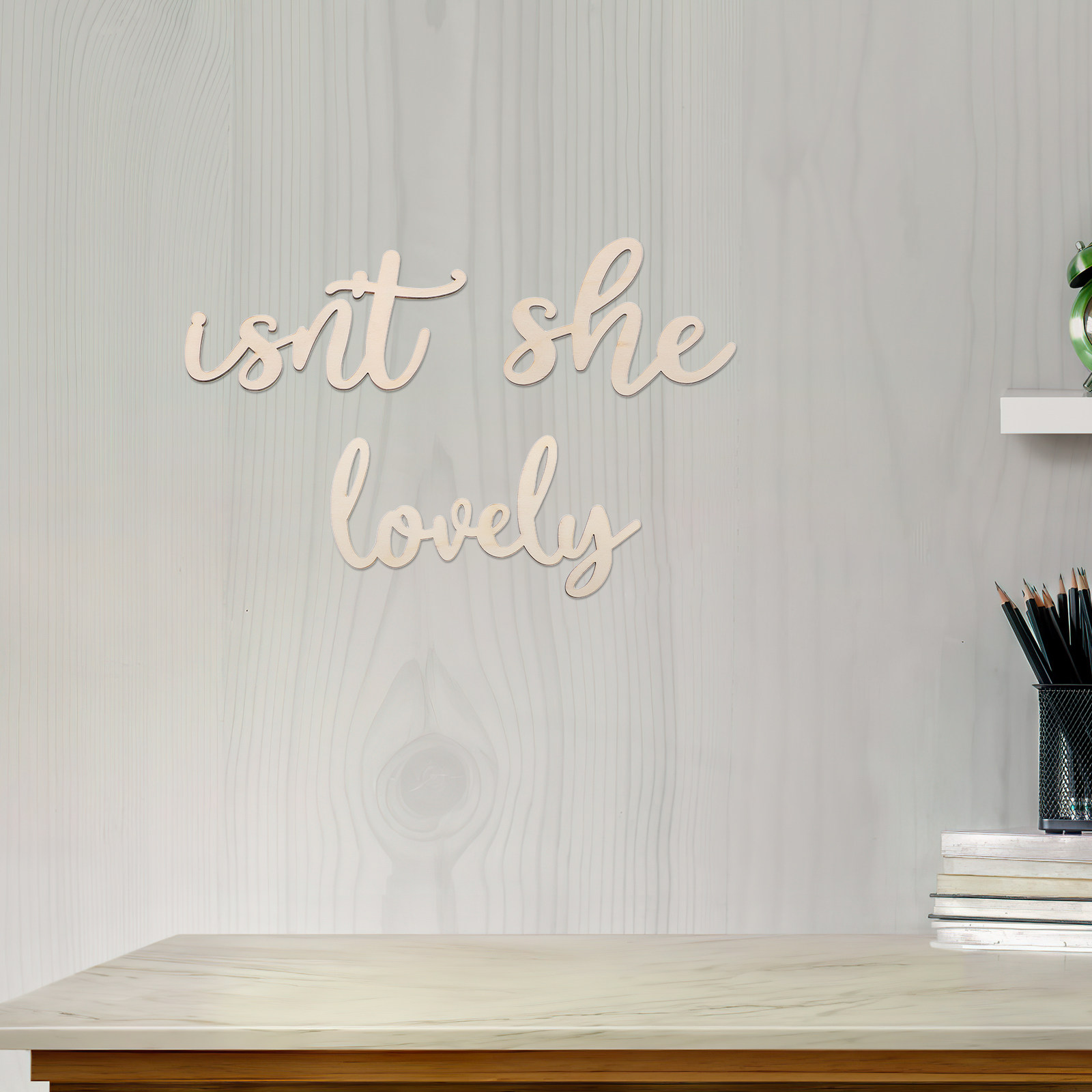 Baby Nursery Wall Stickers - Ahşap Tabela Ahşap Duvar Çıkartması Bebek