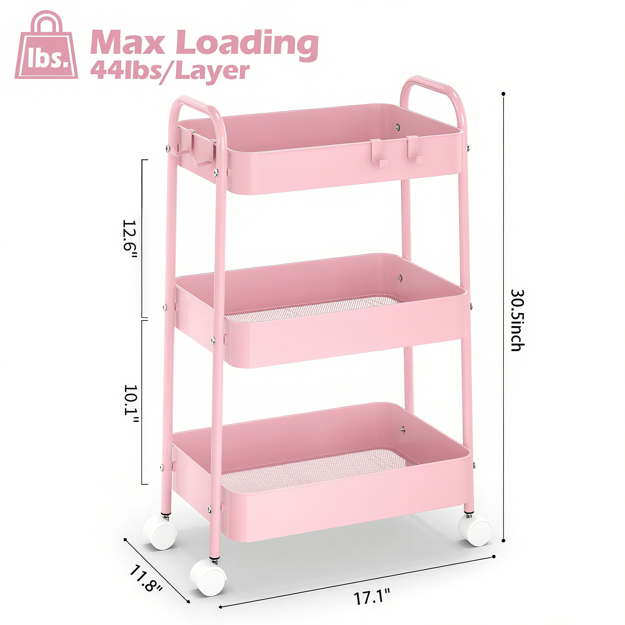 3 Katmanlı Tekerlekli Metal Ar - Baby Nursery Trolley incelemesi ve fiyatı