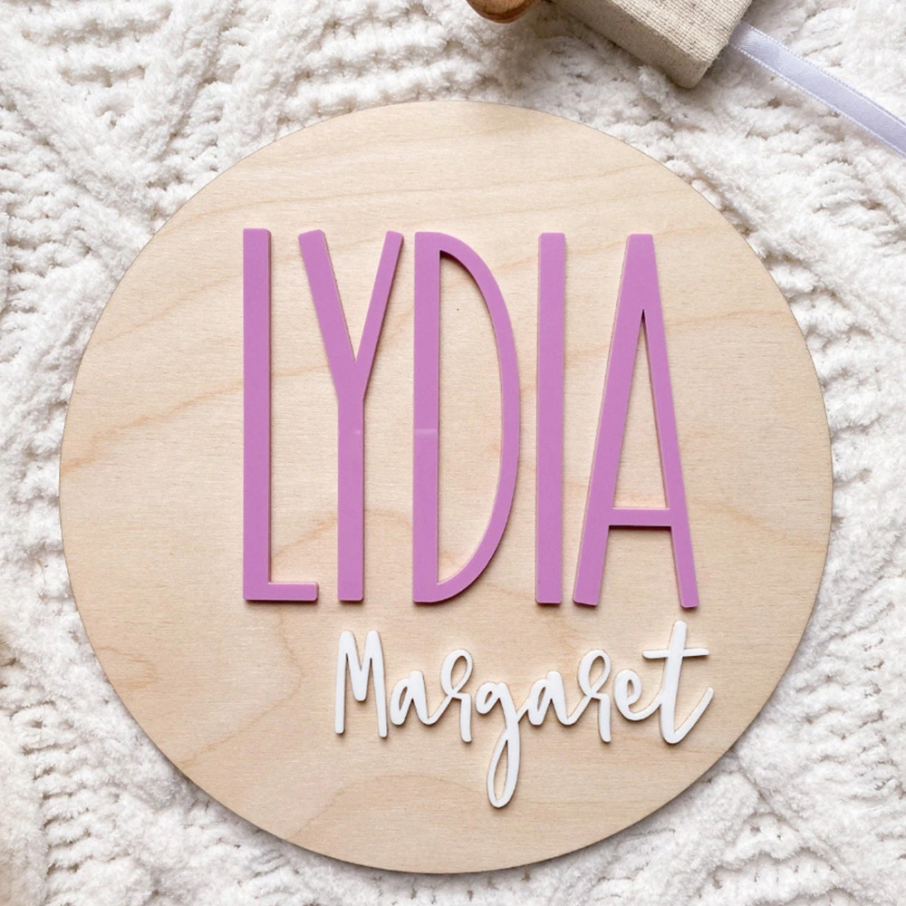 Kişiye Özel Doğum Duyuru Plake - Baby Nursery Usa incelemesi ve fiyatı