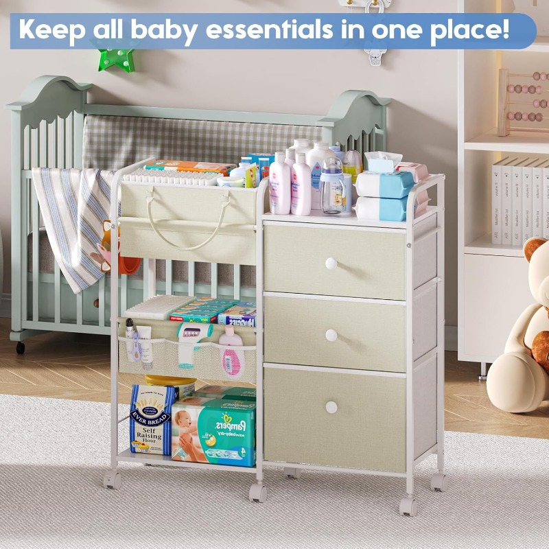 Büyük Kapasiteli Bebek Bezi Dü - Baby Nursery Utility Cart incelemesi ve fiyatı