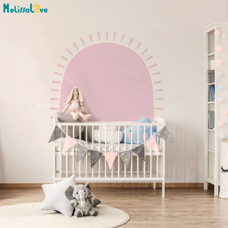Yarım güneş Boho duvar çıkartm - Baby Nursery Wall Stickers incelemesi ve fiyatı