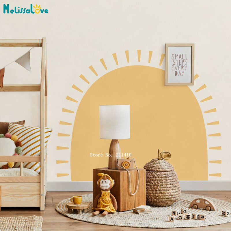 Yarım güneş Boho duvar çıkartm - Baby Nursery Wall Stickers incelemesi ve fiyatı