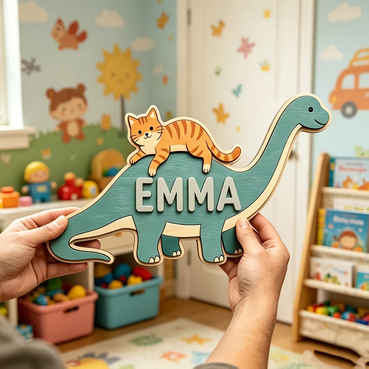 Kişiselleştirilmiş Kedi Dinozo - Baby Nursery Usa incelemesi ve fiyatı