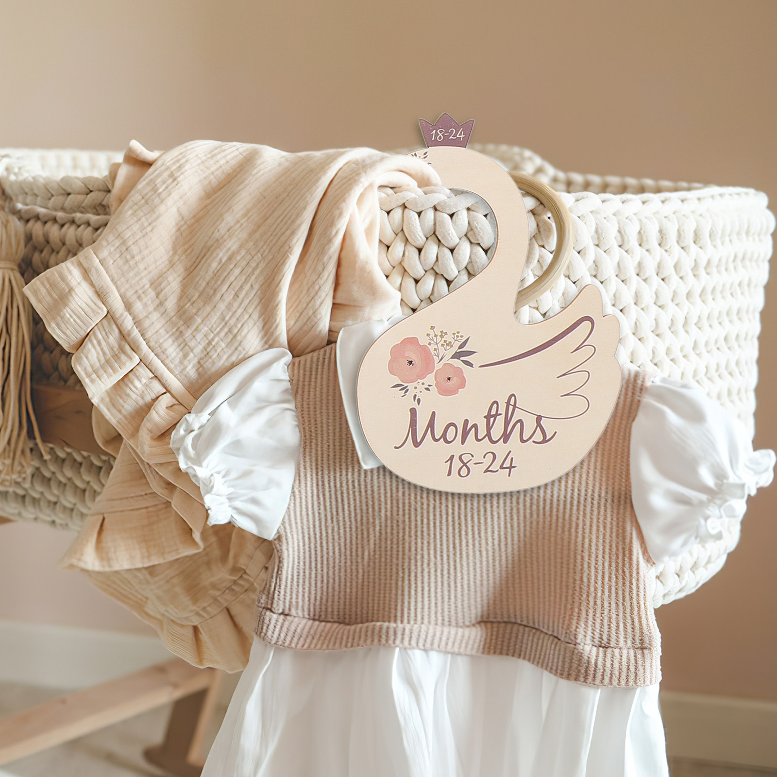 7 Parça Ahşap Kuğu Dolap Bölüc - Closet Organizer Baby incelemesi ve fiyatı