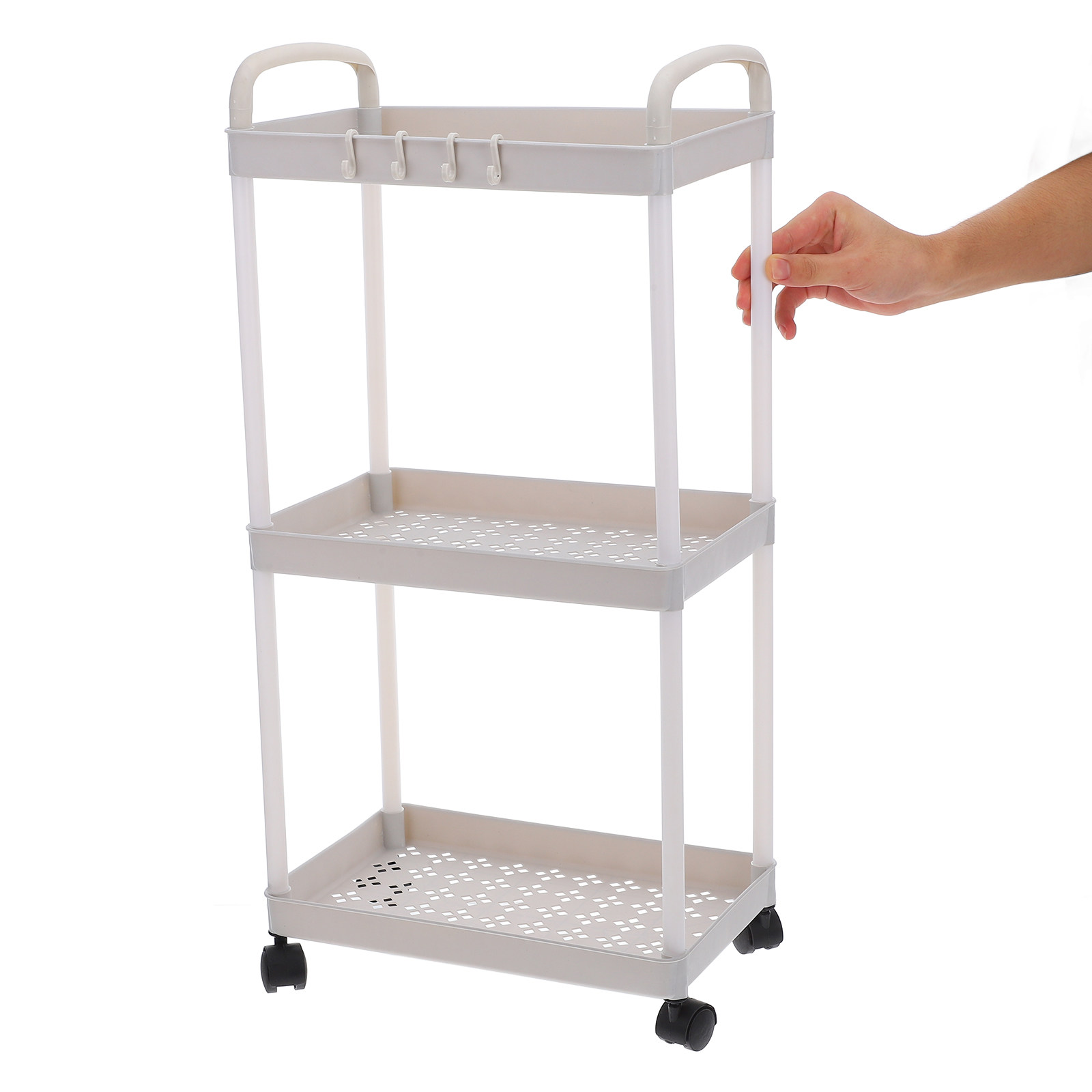 3 Katmanlı Plastik Tekerlekli  - Baby Nursery Utility Cart incelemesi ve fiyatı