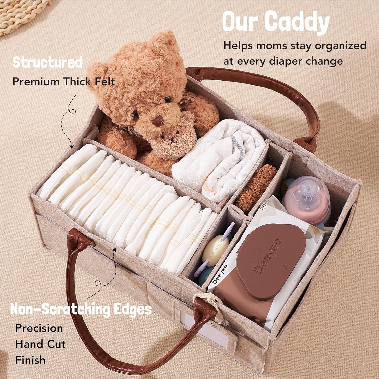 Bebek Keçe Saklama Düzenleyici - Diaper Caddy Organizer incelemesi ve fiyatı