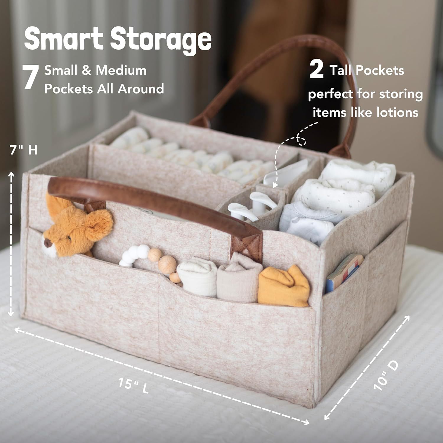 Bebek Keçe Saklama Düzenleyici - Diaper Caddy Organizer incelemesi ve fiyatı