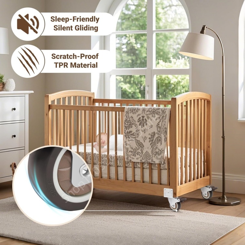 4 Adet L Tipi Ağır Hizmet Mobi - Baby Nursery Trolley incelemesi ve fiyatı