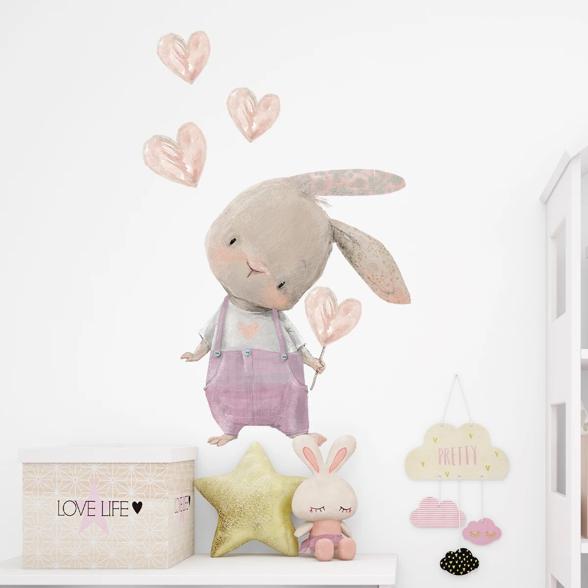 Karikatür Sevimli Jartiyer Tav - Baby Nursery Wall Stickers incelemesi ve fiyatı