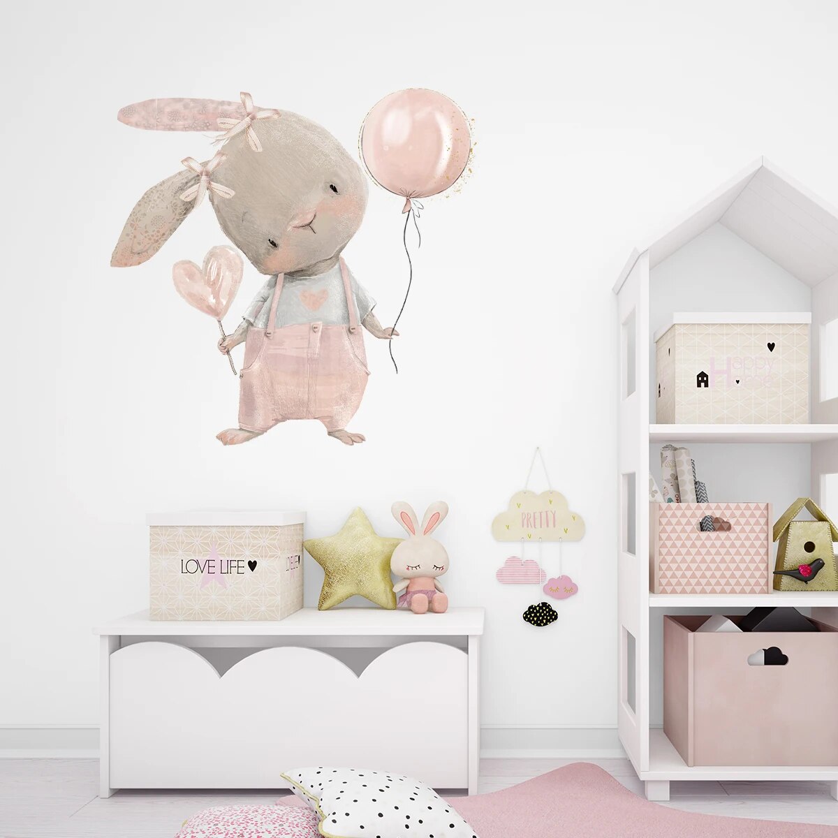 Karikatür Sevimli Jartiyer Tav - Baby Nursery Wall Stickers incelemesi ve fiyatı