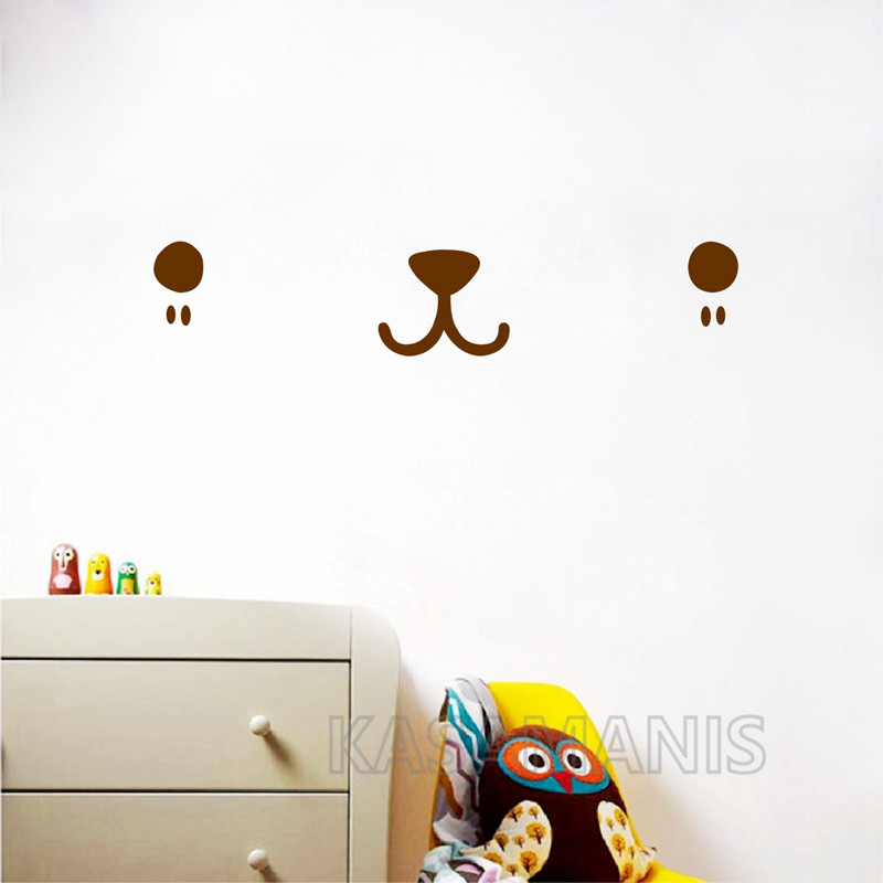 Sevimli Kawaii yüzü duvar sana - Baby Nursery Wall Stickers incelemesi ve fiyatı