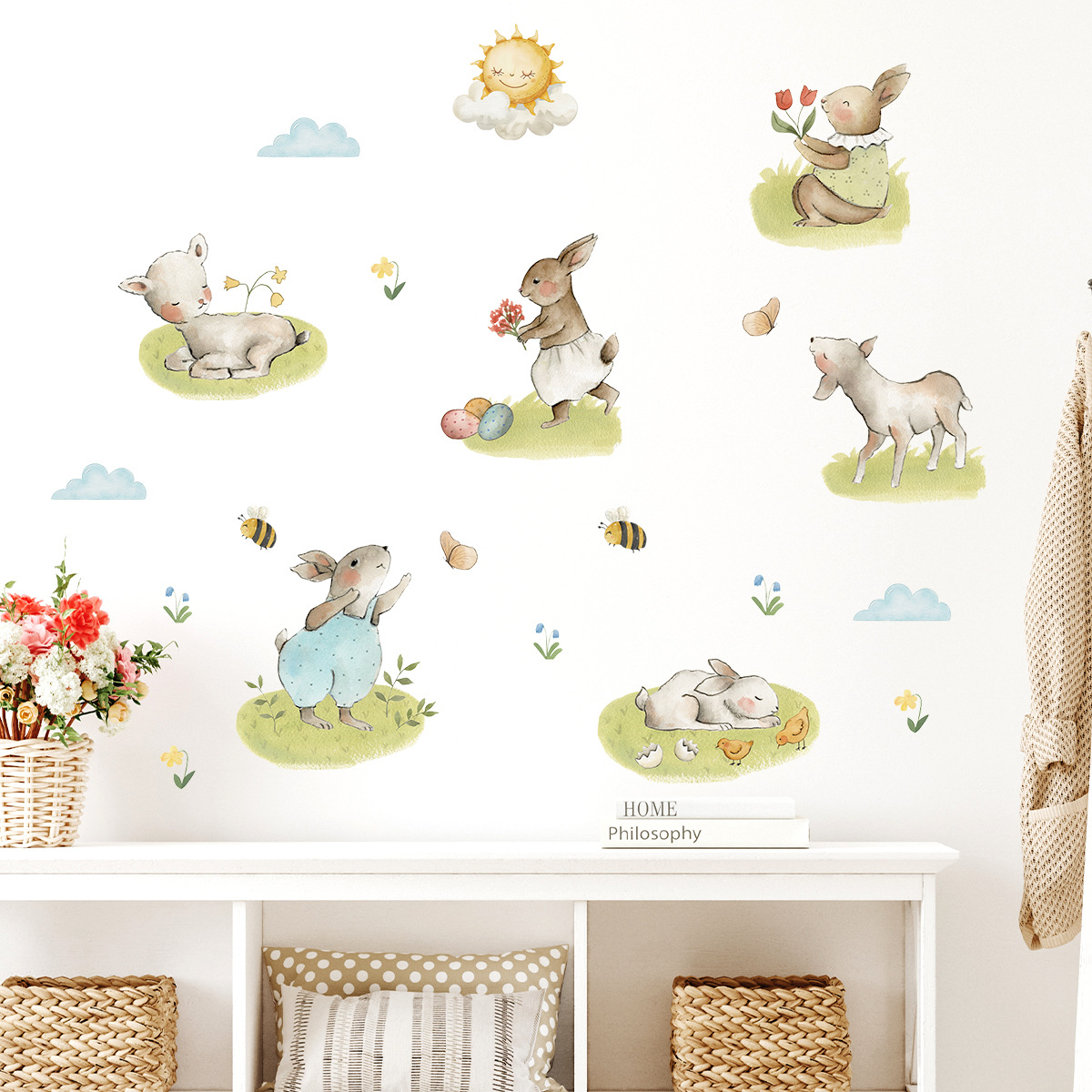 Woodland güzel Bunny duvar çık - Baby Nursery Wall Stickers incelemesi ve fiyatı