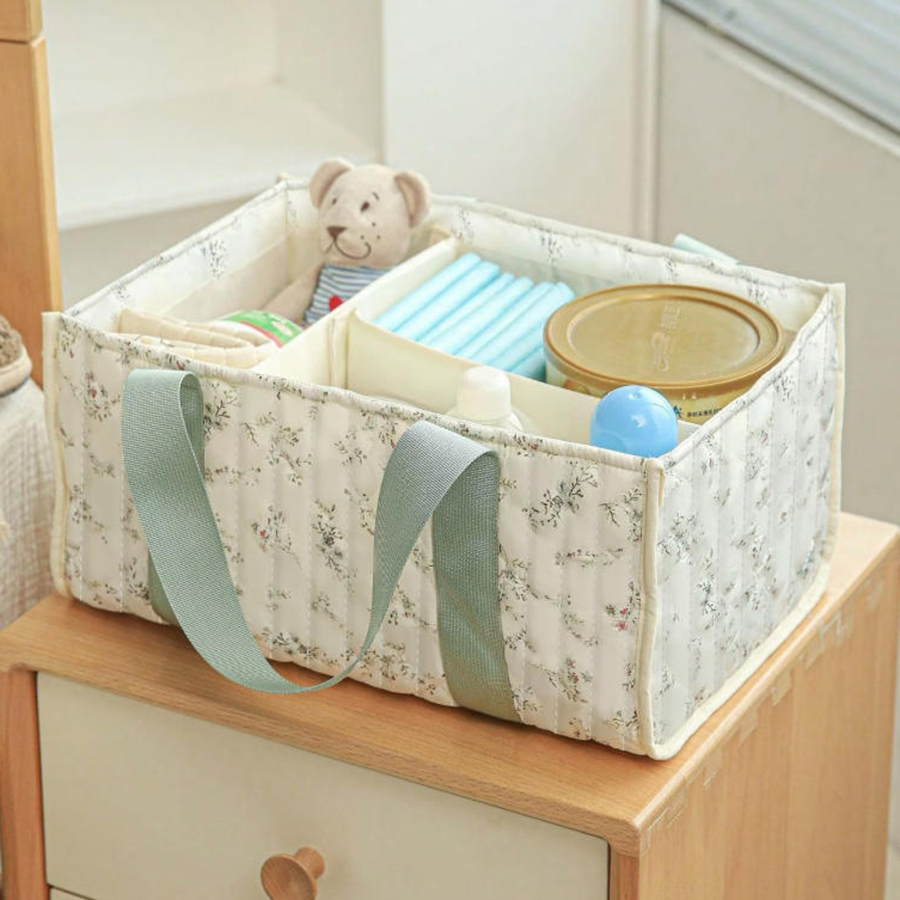 Çiçek Desenli Bebek Bezi Düzen - Diaper Caddy Organizer incelemesi ve fiyatı