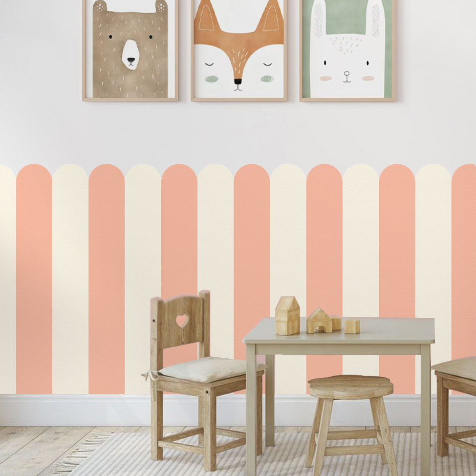 Çok renkli Dikey Çizgili Ark D - Baby Nursery Wall Stickers incelemesi ve fiyatı
