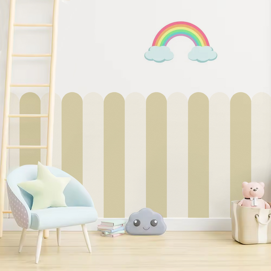 Çok renkli Dikey Çizgili Ark D - Baby Nursery Wall Stickers incelemesi ve fiyatı
