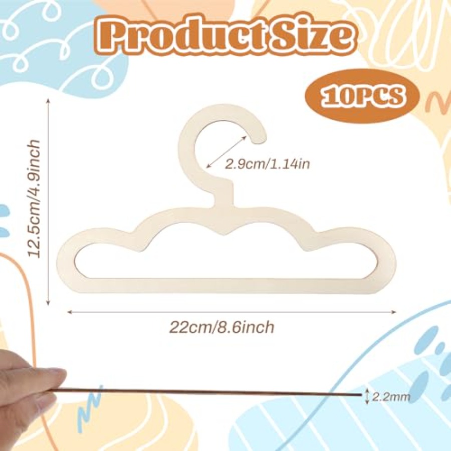 Bebek Dolabı için 10 Adet Ahşa - Closet Organizer Baby incelemesi ve fiyatı